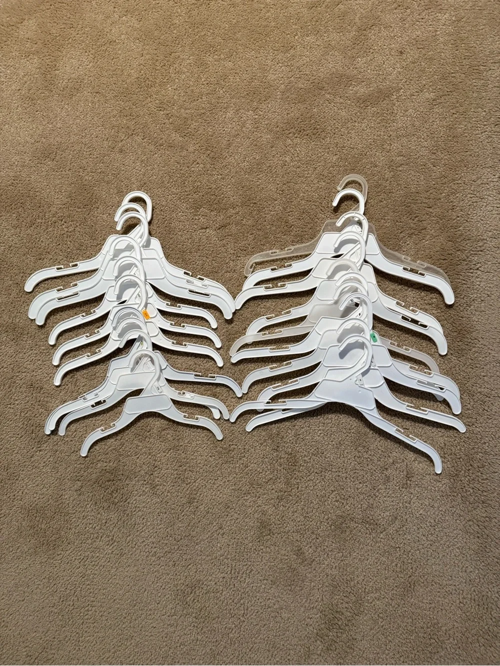 Black and White Plastic Clothing Hanger Bundle